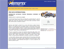 Tablet Screenshot of memorex.ro